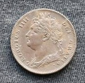 1822 British 1 Farthing Coin