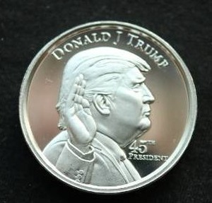 Ultra High Relief Donald Trump 2 Oz Silver Round