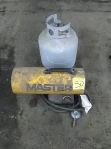 lot 50 image: Master MH-60V-GFA 60,000 BTU Propane Heater with 20lb Tank