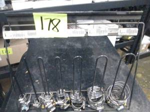 lot 178 image: Rack Of Assorted Imperial Hose Clamps