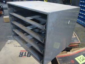 lot 199 image: Imperial Steel Sliding 4 Drawer Rack