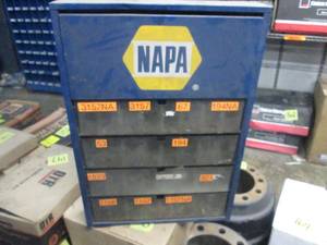 lot 203 image: Napa Parts Bin with Bulbs