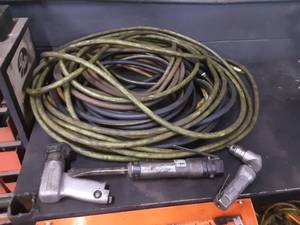 lot 64 image: 3 Air Tools and 3 Air Hoses