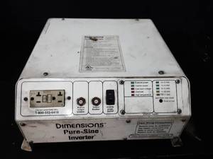 lot 65 image: Dimensions Pure-Sine 1800-Watt Power Inverter