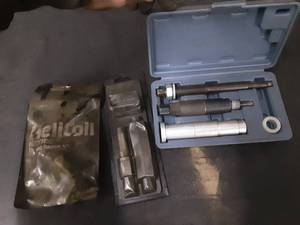 lot 80 image: Lisle Broken Spark Plug for Ford, 3 Valve Engines, & 2 Helicoil Kits