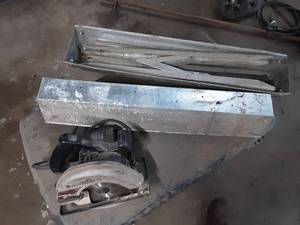 lot 93 image: 7-14 Circular Saw, and Folding Saw Horses