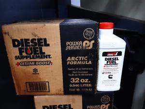 lot 131 image: New case of 12 (32 oz) Power Service Diesel Fuel Supplement  Cetane Boost