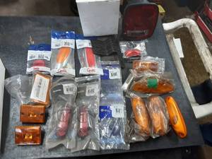 lot 225 image: 20pc Assortment of Trailer lighting accessories