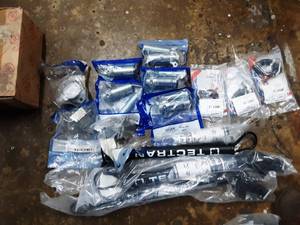 lot 263 image: new assortment of trailer plug parts and holders