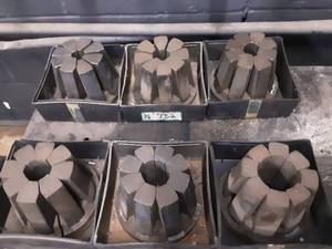 lot 301 image: 6 power crimp dies 731,732,733,734,735,737