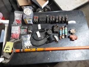 lot 331 image: Household Electrical Supplies, Fuses, 3 Way Plug and More