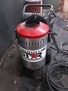 lot 345 image: Northstar Hot Pressure Washer with Pistol Grip Wand and Assortment of Hoses