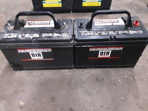 lot 390 image: 2 New Old Stock Group 31 Batteries 6-19 ( no guarantee if good or bad)