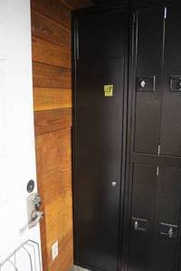 lot 420 image: Locking Dirty Clothes Locker with Key 16x21x81