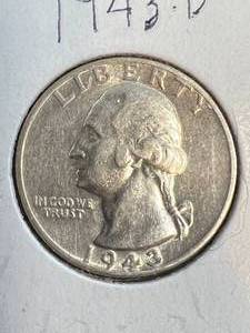 lot 07 image: 1943-D US WASHINGTON QUARTER