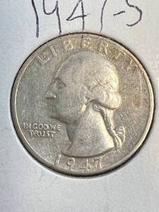 lot 16 image: 1947-S US WASHINGTON QUARTER