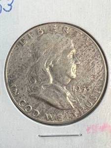 lot 17 image: 1953 US FRANKLIN HALF DOLLAR