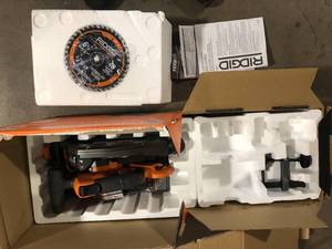 RIDGID 18V Brushless Cordless 6-12 in. Track Saw (Tool Only)   Customer Returns See Pictures