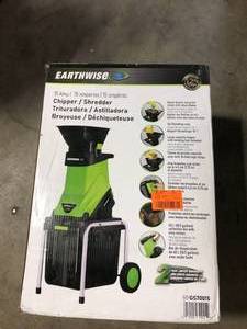 Earthwise 1.25 in. 15 Amp Electric Corded Chipper Shredder Customer Returns See Pictures