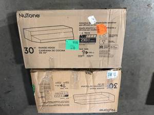Lot of 2  Broan-NuTone RL6200 Series 30 in. Ductless Under Cabinet Range Hood with Light in Stainless Steel  Customer Returns See Pictures