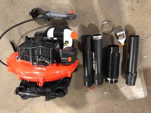 ECHO 216 MPH 517 CFM 58.2cc Gas 2-Stroke Backpack Leaf Blower with Tube Throttle    Customer Returns See Pictures