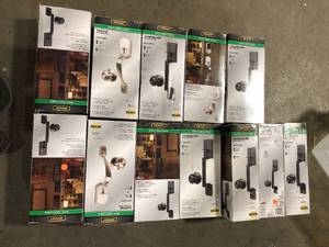 Lot of Assorted Door Entry Handles Various Models and Conditions   Customer Returns See Pictures