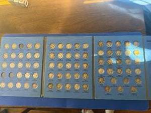74 Mercury Dimes all different in Whitman Book