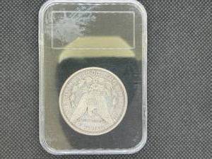1921-S Morgan Silver Dollar in holder