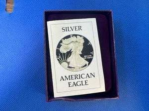 1986 Proof American Silver Eagle in Orig. Mint Package with COA First Year of Issue