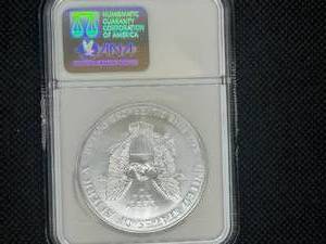 1999 American Silver Eagle NGC MS69    NGC Price Guide for an MS69 is $75