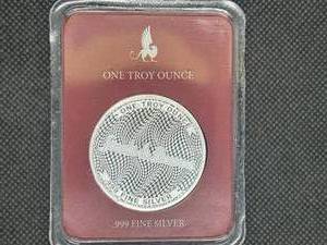 2022 BU Stacks & Bowers 1 Oz. Silver Round in Clamshell