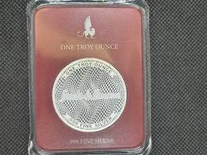 2022 BU Stacks & Bowers 1 Oz. Silver Round in Clamshell