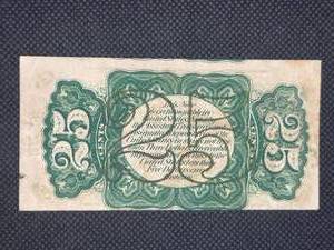 Third Issue 1863 25 Cent Fractional Currency US Note�