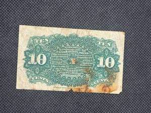 Fourth Issue 10 Cent Fractional Currency Act Of 1863