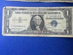1935 G and 1957 B Blue Seal Silver Certificates