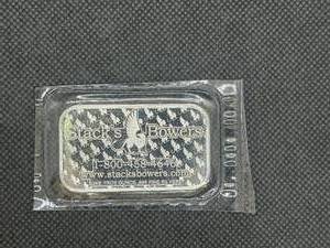 2022 BU Stacks & Bowers 1 Oz. Silver Bar