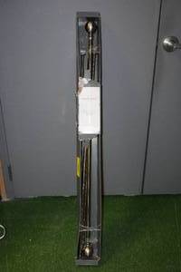Threshold Double Curtain Rod -Brushed Nickel, 66-120