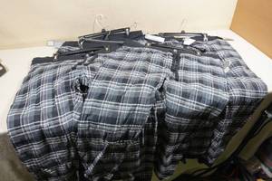 6 Pairs of Flannel Lounge Pants -4 Size Large, 2 Medium