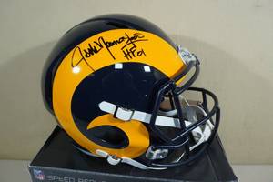 Jack Youngblood Signed Rams Helmet - Schwartz Certified