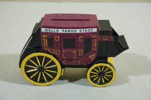 Small Die Cast Wells Fargo Stagecoach Coin Bank