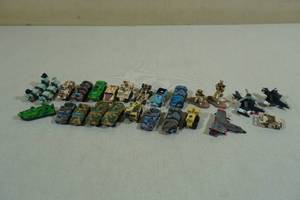 Assorted Micro Machines Military Vehicles with Figures