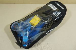 Cressi Adult Palau Fin Snorkel Set -Size LXL, Blue