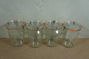 4 850 ml Weck Mold Jars