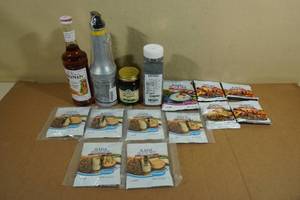 Assorted Food -Gourmet Syrup, Fruit Puree, Dip Mixes