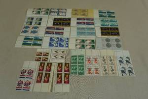 Assorted US 5 Cent Stamp Blocks