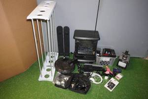 Assorted Electronics - Apple iPod Shuffle, Headphones, Speakers