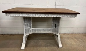 lot 34 image: Antique Heywood Wakefield Library Table