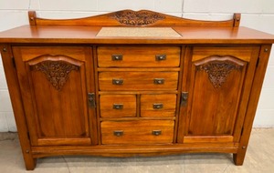 lot 42 image: GS FURNITURE Buffet or Sideboard wGranite Insert