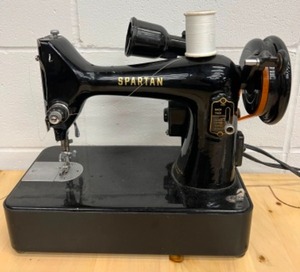 lot 57 image: Antique SPARTAN Portable Sewing Machine
