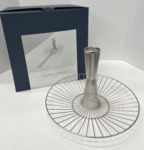lot 70 image: GEORG JENSEN Barbry Collection - Stainless Steel Wire Basket w Original Box